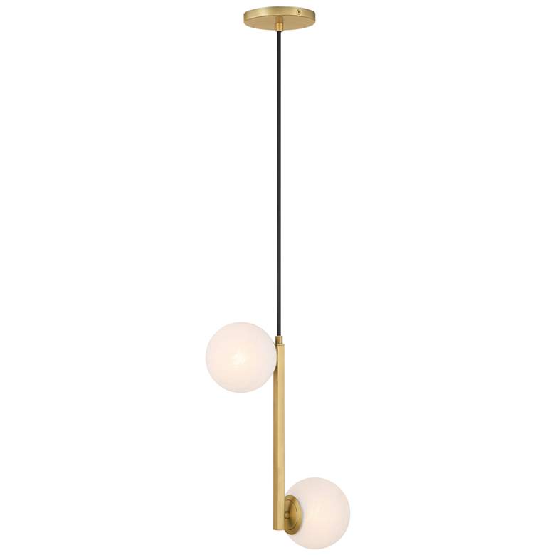 Image 2 Minka-Lavery Curven 2-Light 11.25-in Legacy Brass Indoor Pendant more views