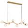Minka-Lavery Curven 8-Light 54-in Legacy Brass Indoor Island Chandelier