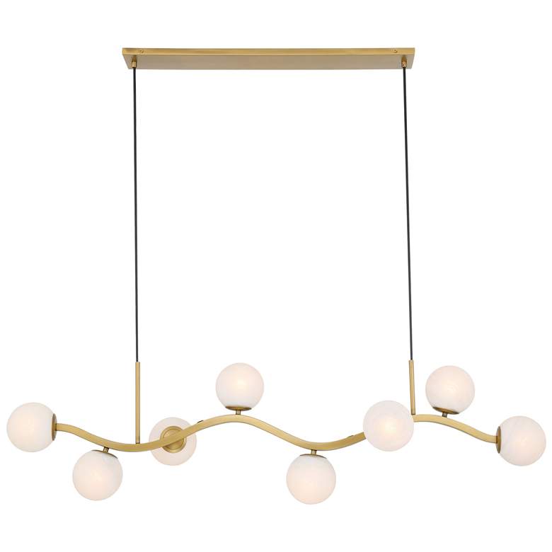 Image 2 Minka-Lavery Curven 8-Light 54-in Legacy Brass Indoor Island Chandelier more views