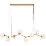 2_Minka-Lavery Curven 8-Light 54-in Legacy Brass Indoor Island Chandelier more views