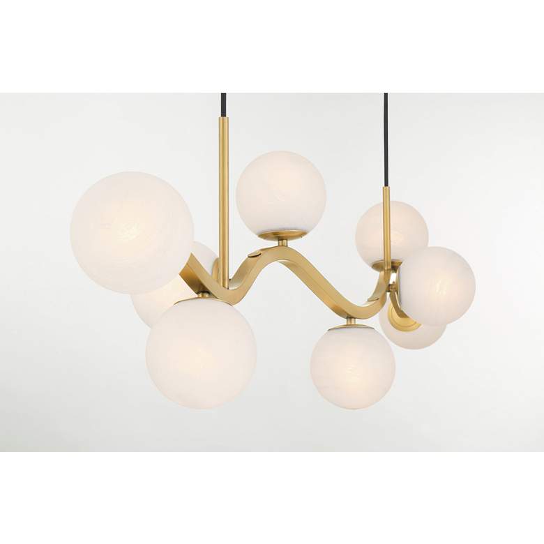 Image 3 Minka-Lavery Curven 8-Light 54-in Legacy Brass Indoor Island Chandelier more views