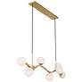 4_Minka-Lavery Curven 8-Light 54-in Legacy Brass Indoor Island Chandelier more views