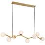5_Minka-Lavery Curven 8-Light 54-in Legacy Brass Indoor Island Chandelier more views