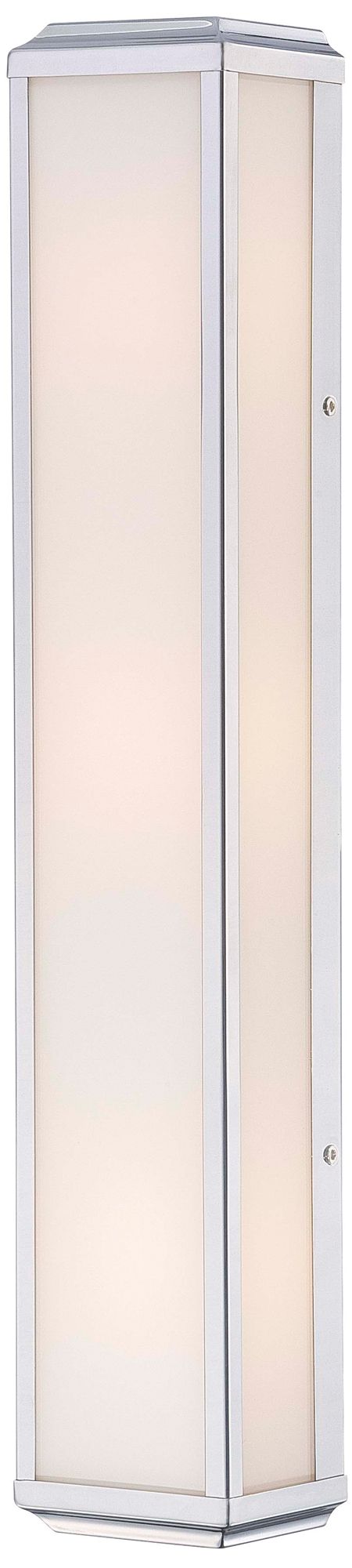 Minka-Lavery Daventry 3-Light Polished Nickel Vanity Light with Glass Shade