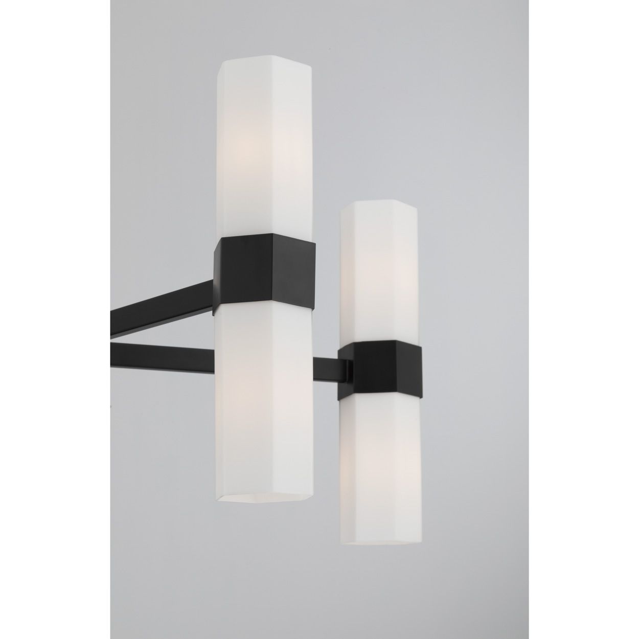Image 5 Minka Lavery Delgada 10-Light 36-in Dark Matte Black Chandelier with Shades more views