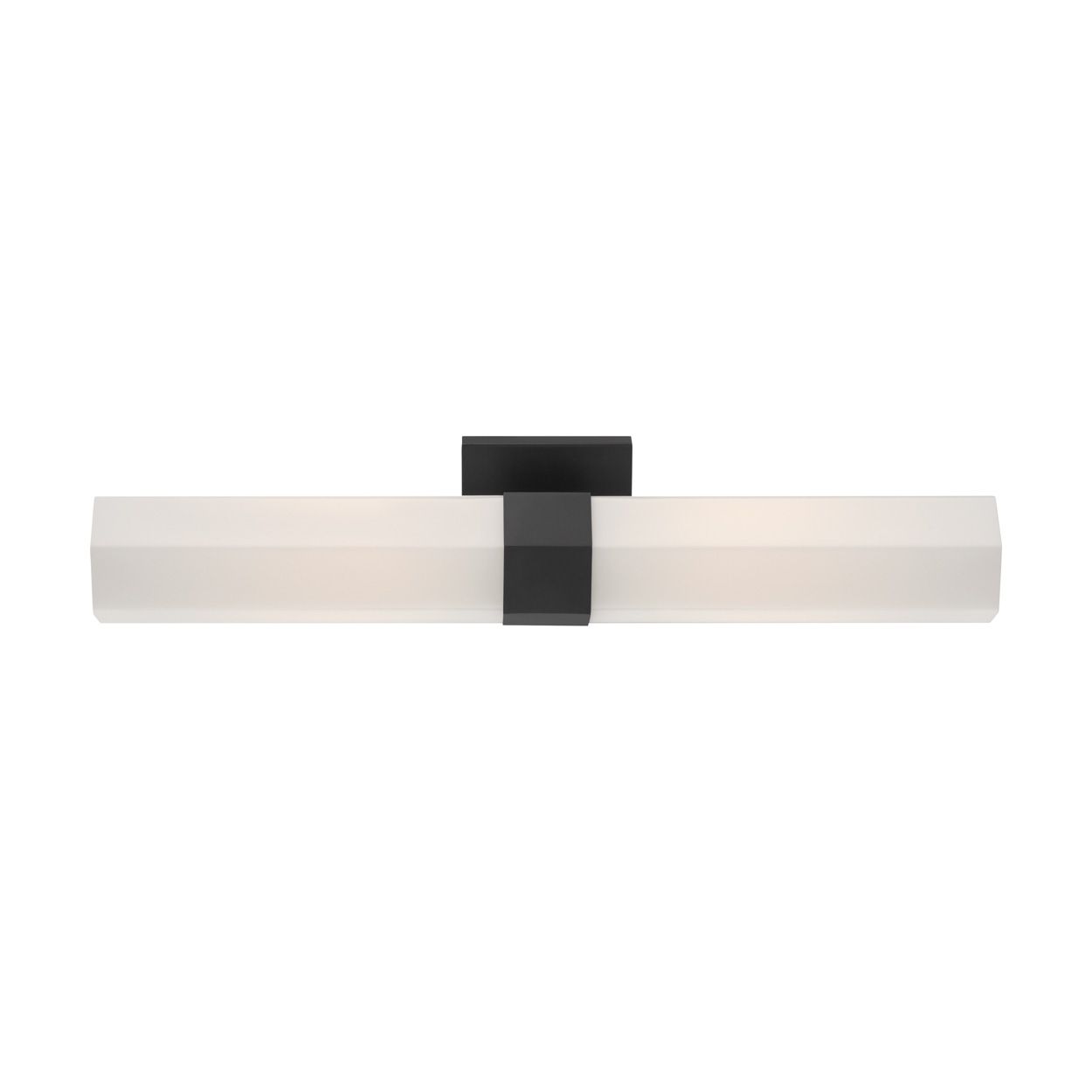 Thumbnail4 of Minka Lavery Delgada 2-Light 24-in Dark Matte Black Vanity Light with Shade more views