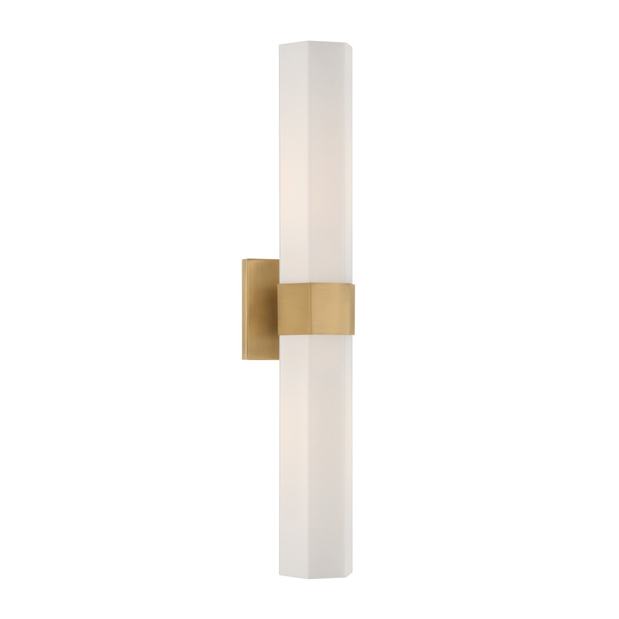 Image 6 Minka Lavery Delgada 2-Light 24-in Legacy Brass Vanity Light with Shade more views