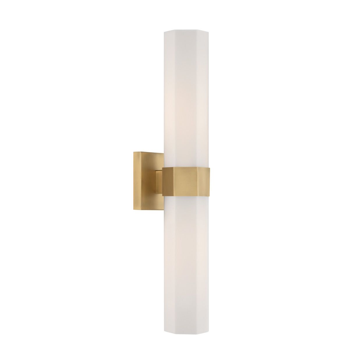 Image 7 Minka Lavery Delgada 2-Light 24-in Legacy Brass Vanity Light with Shade more views