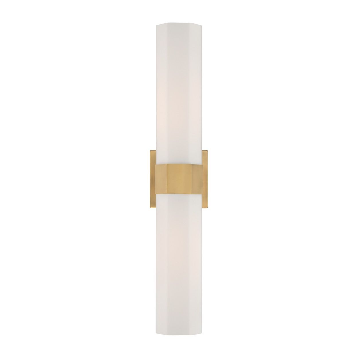 Minka Lavery Delgada 2-Light 24-in Legacy Brass Vanity Light with Shade