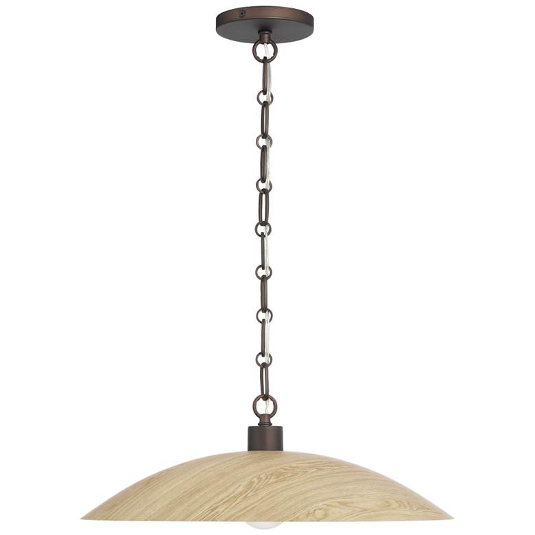 Image 2 Minka-Lavery Derby 1-Light 18.5-in Dark Bronze Indoor Pendant more views