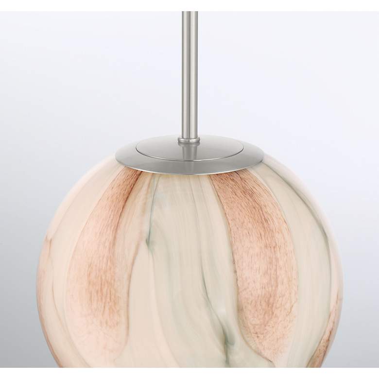 Image 2 Minka-Lavery Desert 1-Light 10-in Brushed Nickel Indoor Pendant more views