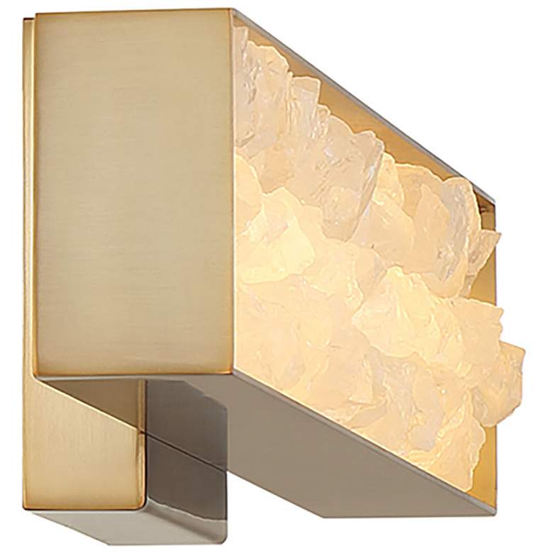 Image 2 Minka Lavery Divinely 1-Light LED 16-inch Celeste Brass Vanity Light more views