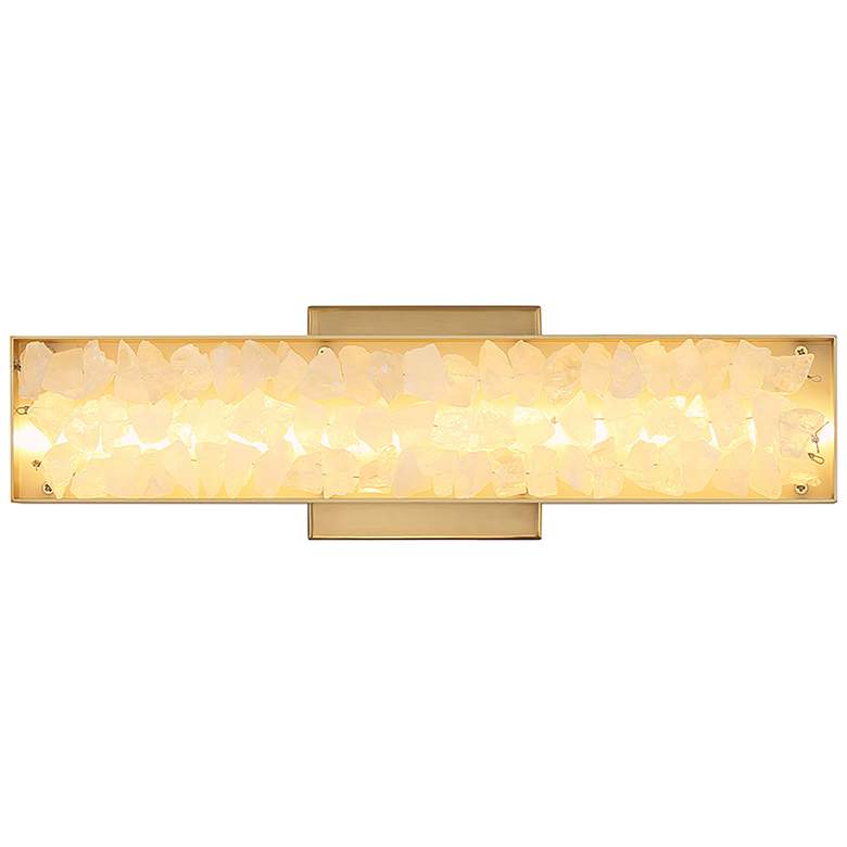Image 3 Minka Lavery Divinely 1-Light LED 16-inch Celeste Brass Vanity Light more views