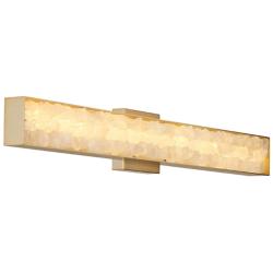 Minka Lavery Divinely 1-Light LED 32-inch Celeste Brass Vanity Light