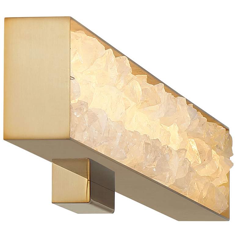 Image 2 Minka Lavery Divinely 1-Light LED 32-inch Celeste Brass Vanity Light more views