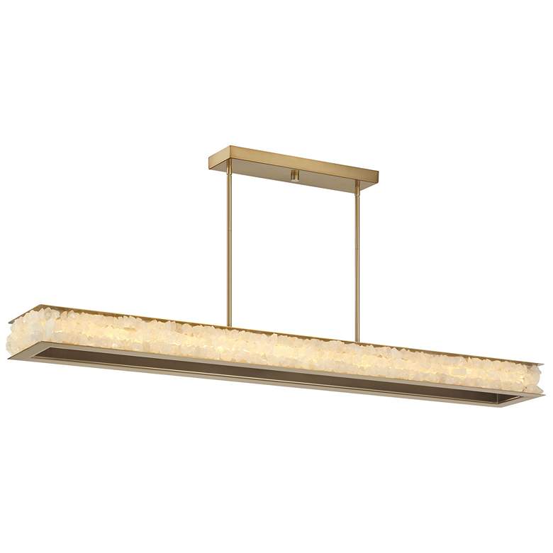 Image 2 Minka Lavery Divinely 1-Light LED Celeste Brass Island Chandelier
