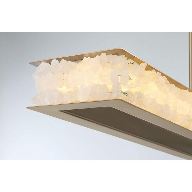 Image 6 Minka Lavery Divinely 1-Light LED Celeste Brass Island Chandelier more views