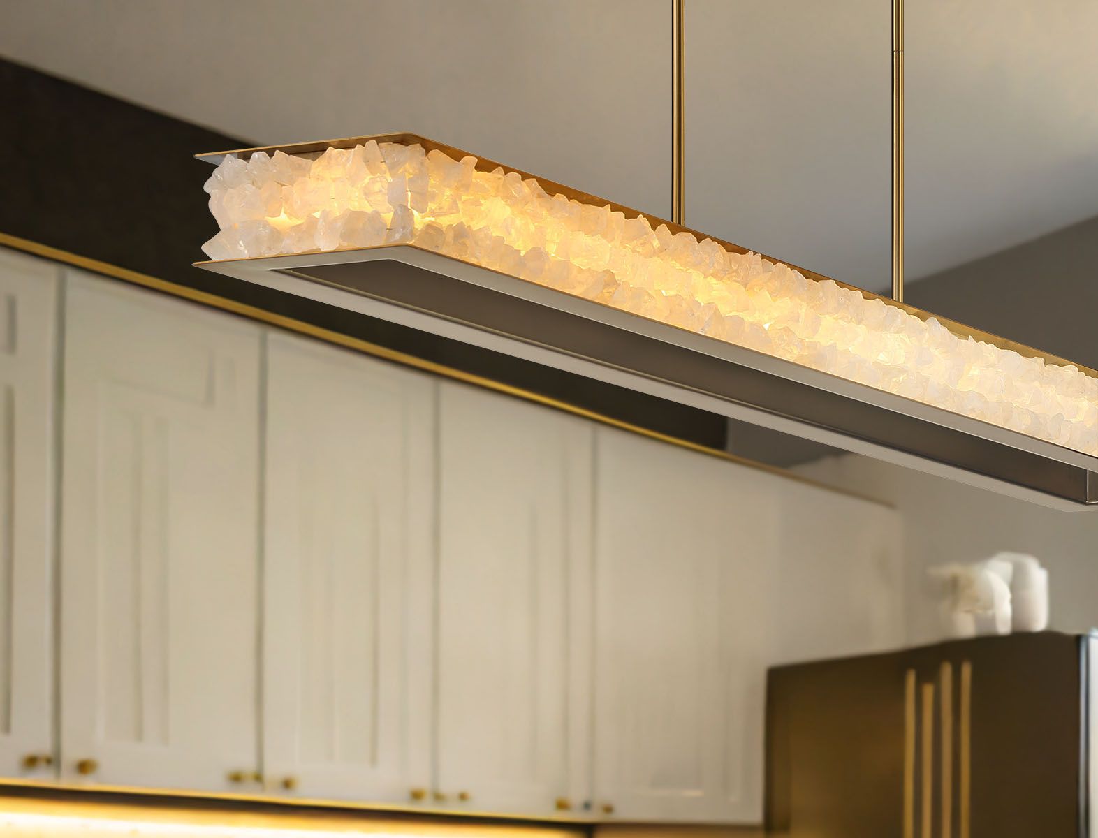 Minka Lavery Divinely 1-Light LED Celeste Brass Island Chandelier