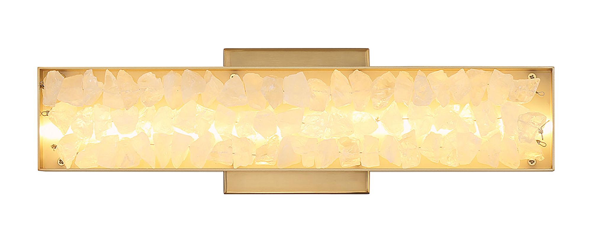 Image 4 Minka Lavery Divinely LED 16-in Celeste Brass Vanity Light with Shade more views