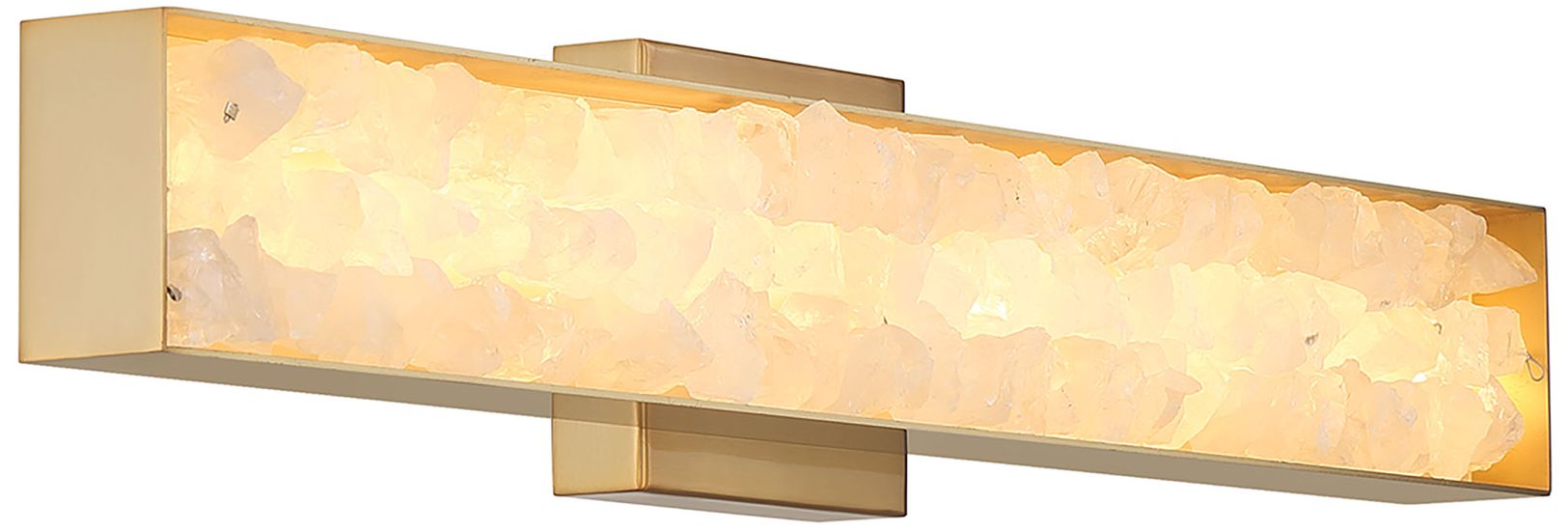 Minka Lavery Divinely LED 24-inch Celeste Brass Vanity Light with Shade