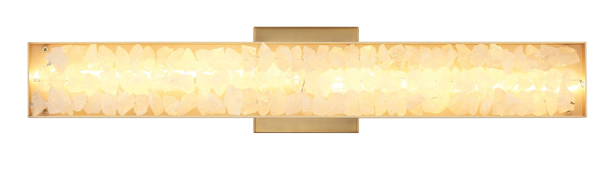 Image 4 Minka Lavery Divinely LED 24-inch Celeste Brass Vanity Light with Shade more views