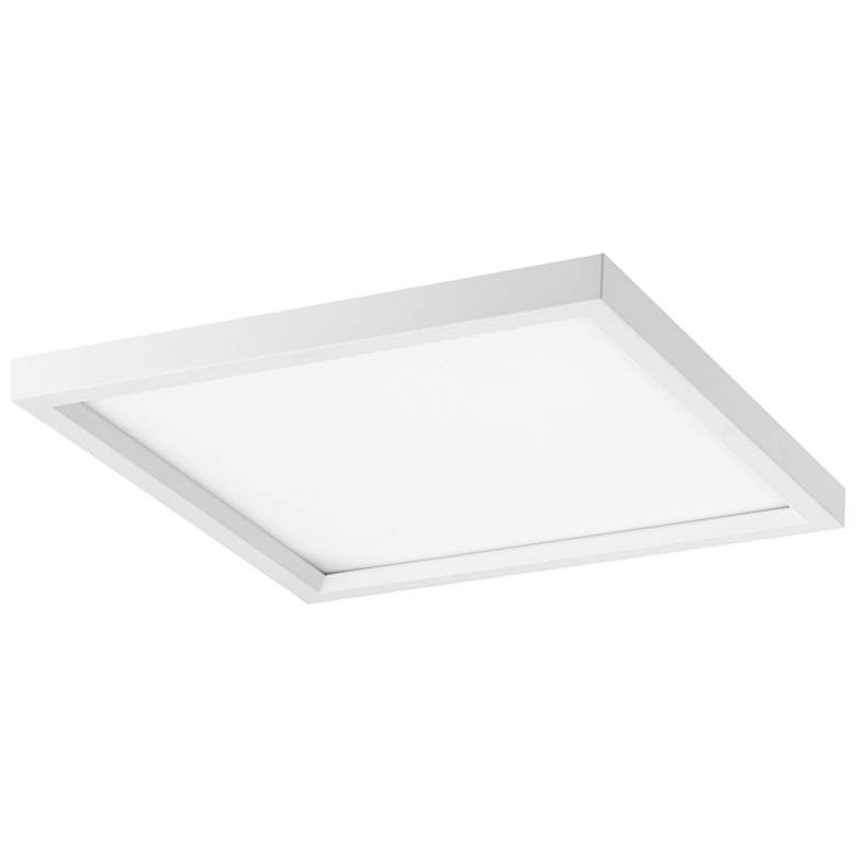 Image 1 Minka Lavery Draven 15" Wide White Square LED Ceiling Light