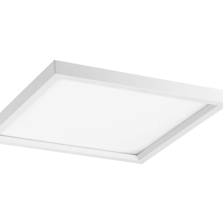 Image 2 Minka Lavery Draven 15" Wide White Square LED Ceiling Light more views