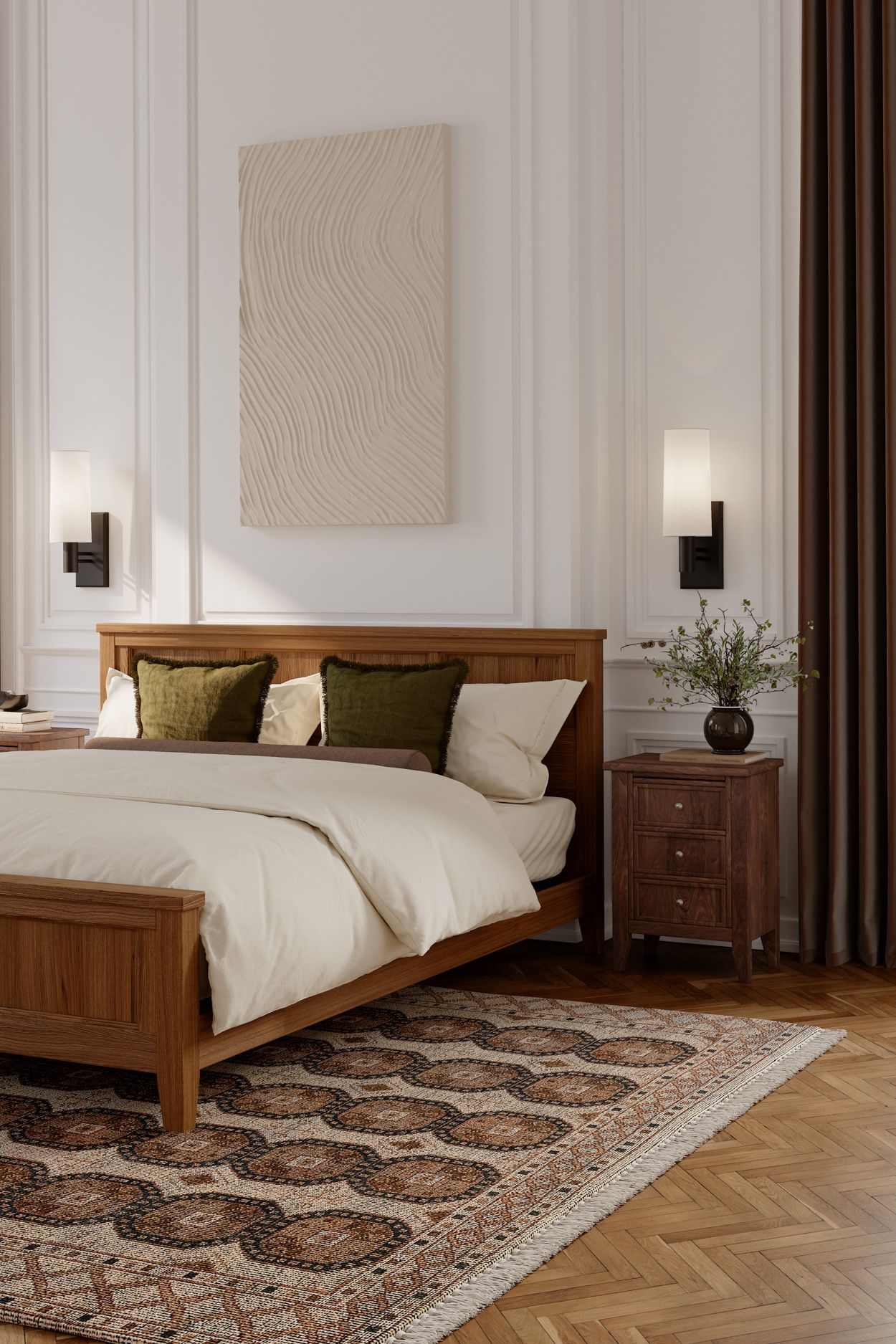 Thumbnail4 of Minka Lavery Draxen 1-Light 5.5-in Dark Bronze Wall Sconce with White Shade more views