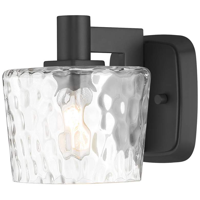 Image 4 Minka Lavery Drysdale 1-Light 5.38-in Black Vanity with Clear Glass Shades more views