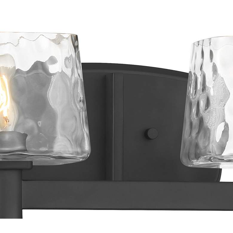 Image 5 Minka Lavery Drysdale 2-Light 14.5-in Black Vanity with Clear Glass Shades more views