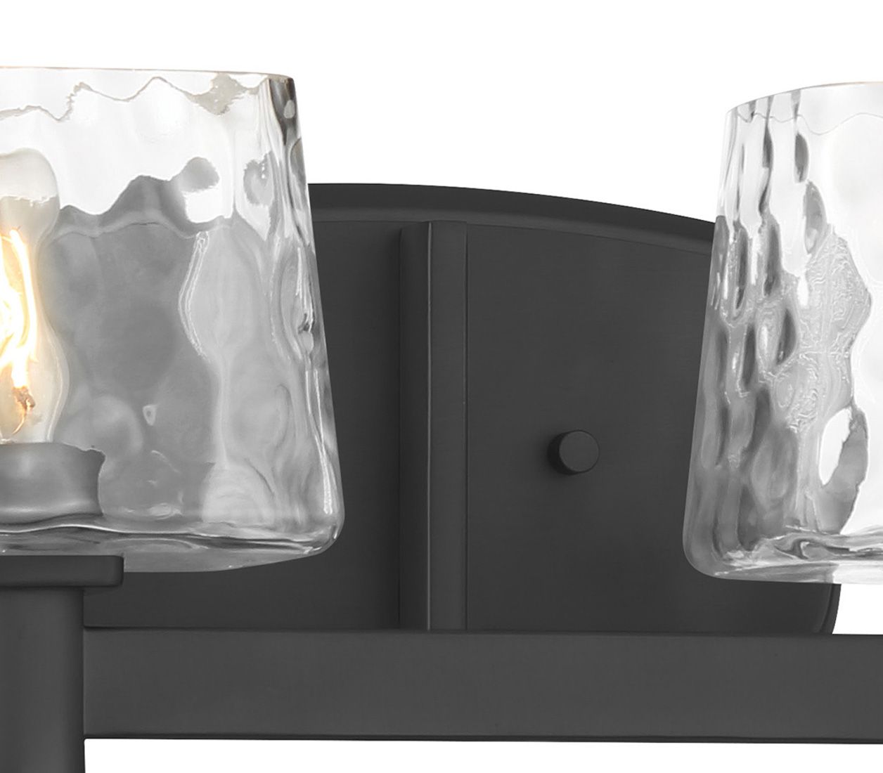 Image 6 Minka Lavery Drysdale 2-Light 14.5-in Black Vanity with Clear Glass Shades more views