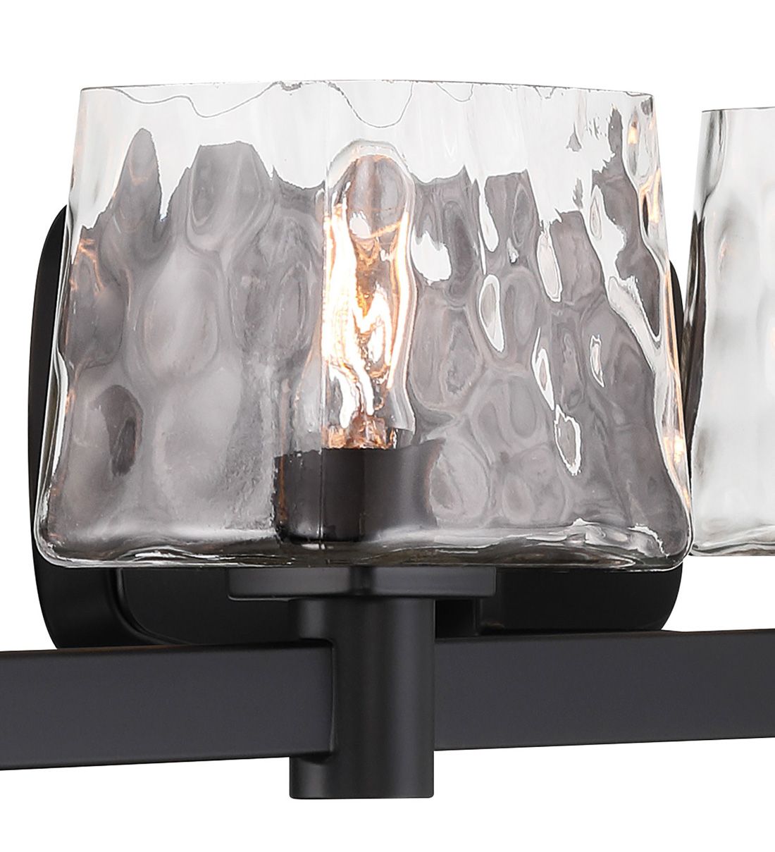 Image 3 Minka Lavery Drysdale 4-Light 32.5-in Black Vanity with Clear Glass Shades more views