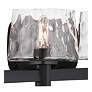 3_Minka Lavery Drysdale 4-Light 32.5-in Black Vanity with Clear Glass Shades more views