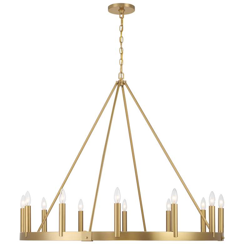 Image 1 Minka Lavery Dutton 12-Light 42.63-in Signature Brass Chandelier