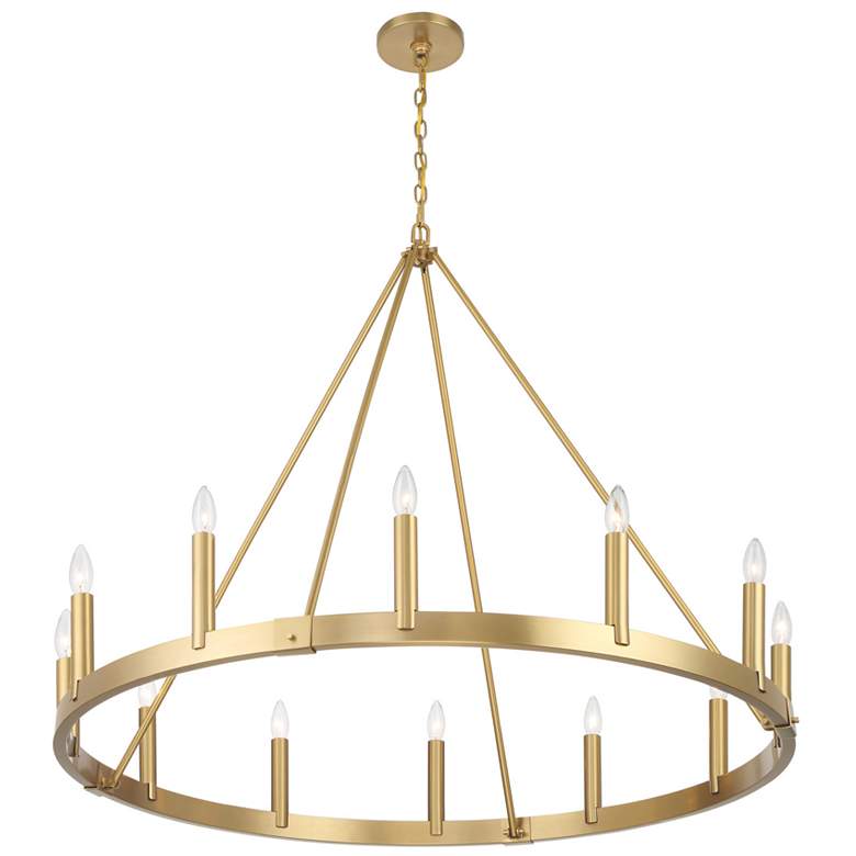 Image 2 Minka Lavery Dutton 12-Light 42.63-in Signature Brass Chandelier more views