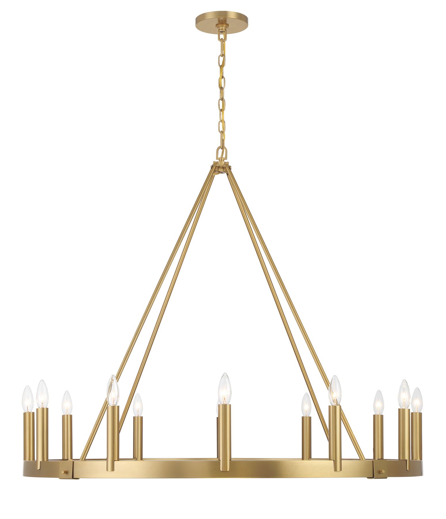 Image 5 Minka Lavery Dutton 12-Light 42.63-in Signature Brass Chandelier more views