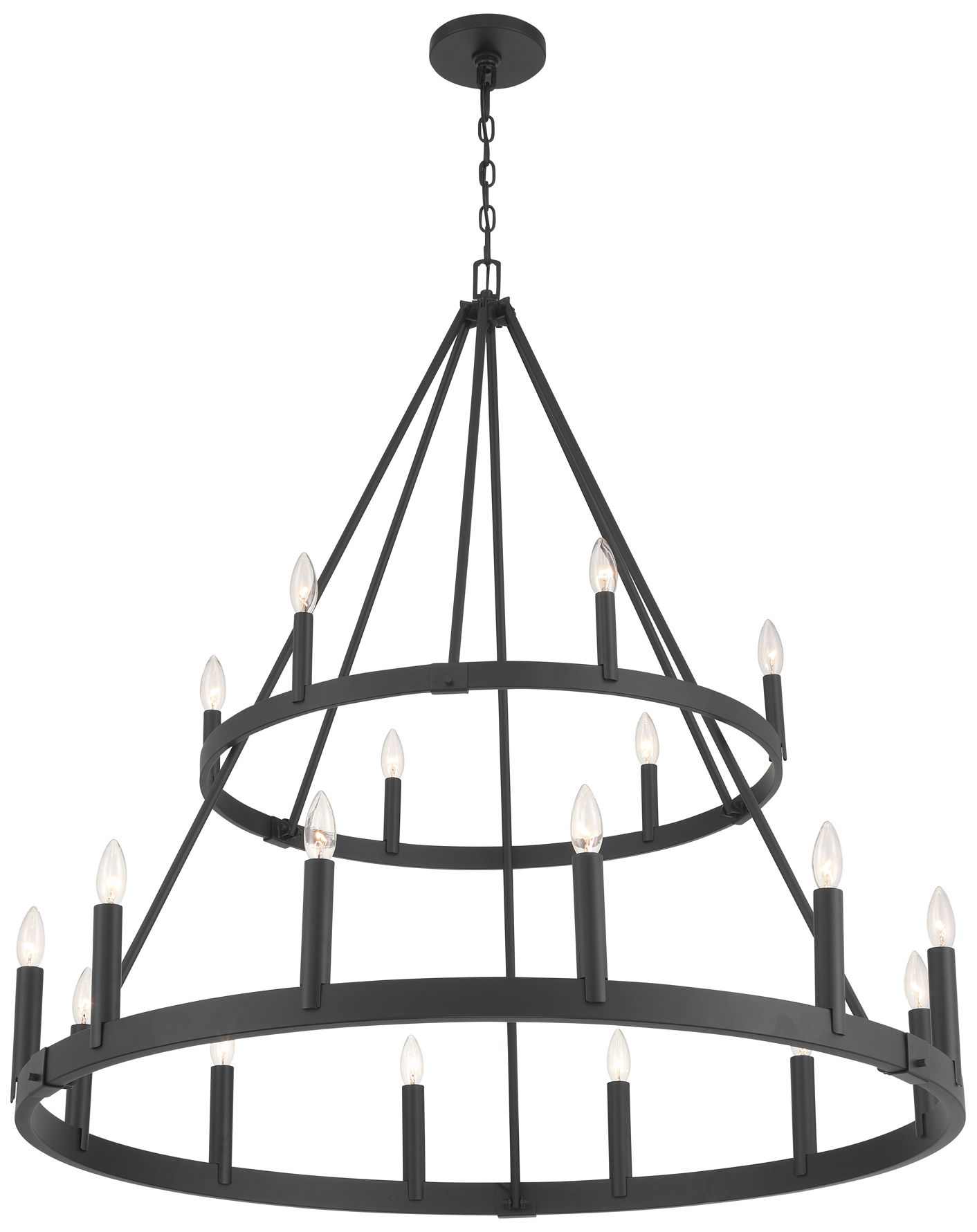 Image 5 Minka-Lavery Dutton 18-Light 42.75-in Coal Black Indoor Chandelier more views