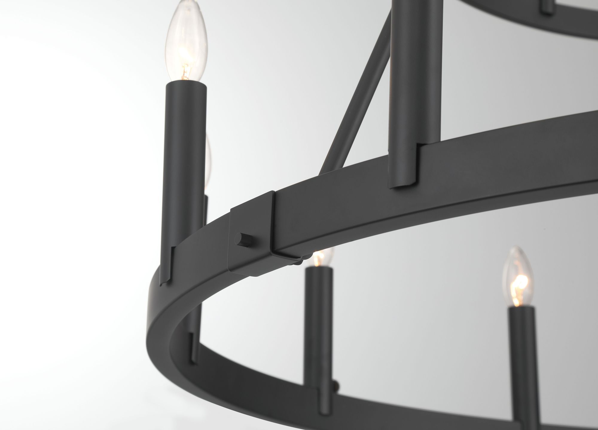 Image 7 Minka-Lavery Dutton 18-Light 42.75-in Coal Black Indoor Chandelier more views