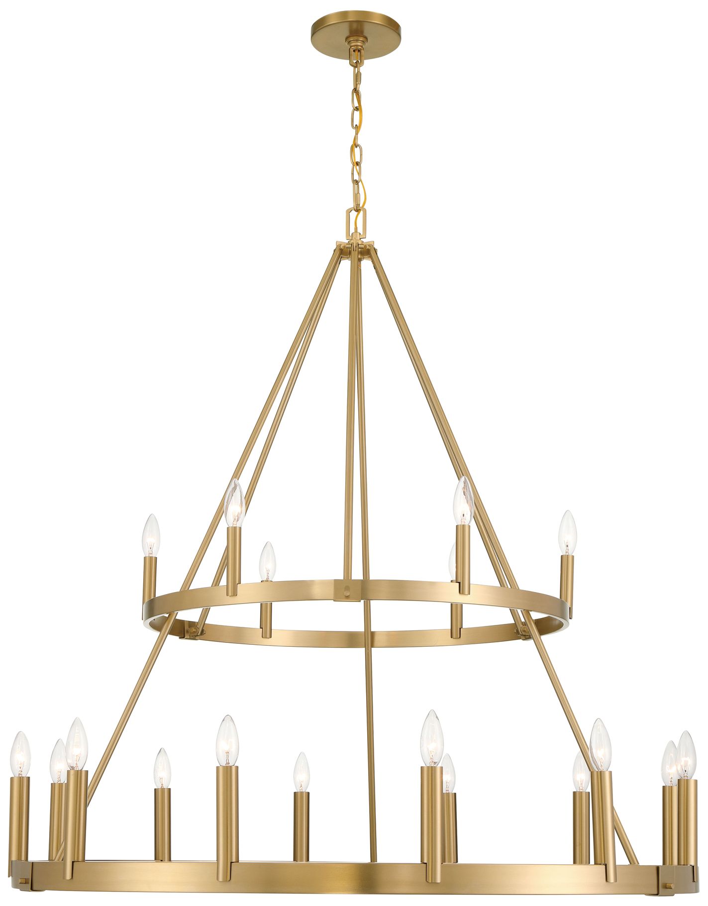 Image 2 Minka-Lavery Dutton 18-Light 42.75-in Signature Brass Indoor Chandelier more views