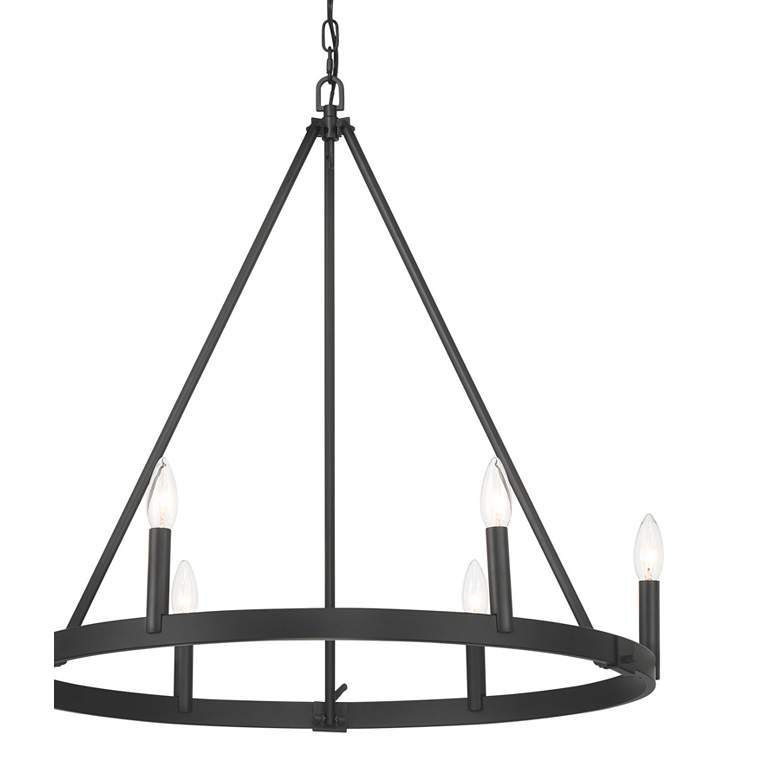Image 3 Minka Lavery Dutton 6-Light 27.75-in Black Chandelier more views