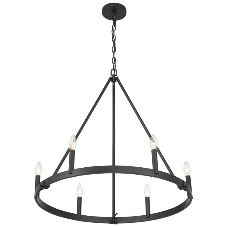 Image 4 Minka Lavery Dutton 6-Light 27.75-in Black Chandelier more views