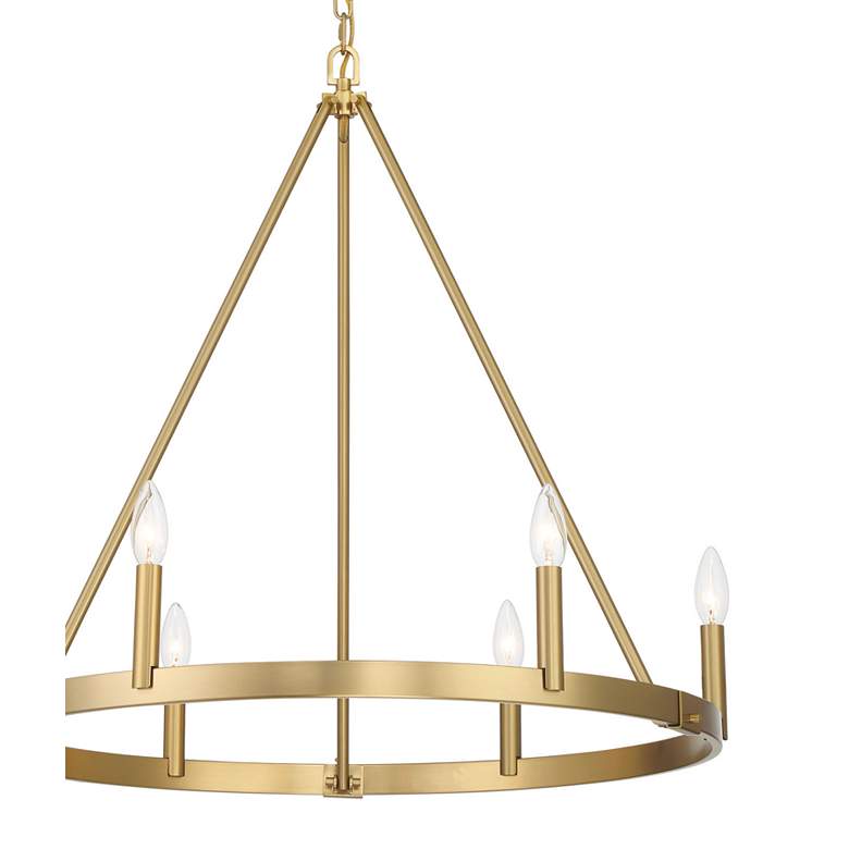 Image 3 Minka Lavery Dutton 6-Light 27.75-in Signature Brass Chandelier more views
