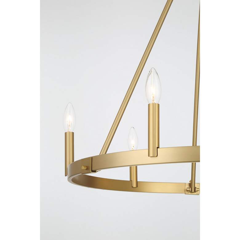 Image 5 Minka Lavery Dutton 6-Light 27.75-in Signature Brass Chandelier more views