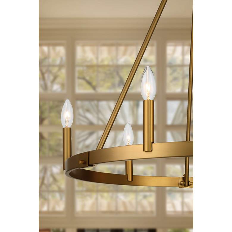 Image 6 Minka Lavery Dutton 6-Light 27.75-in Signature Brass Chandelier more views