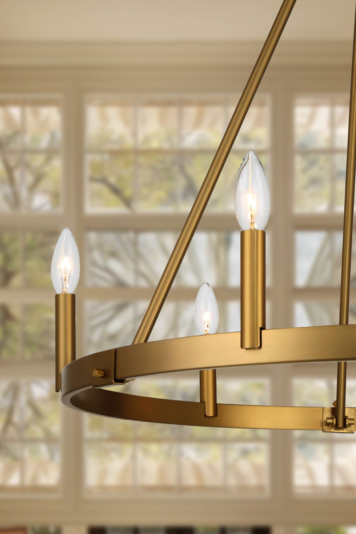 Image 7 Minka Lavery Dutton 6-Light 27.75-in Signature Brass Chandelier more views