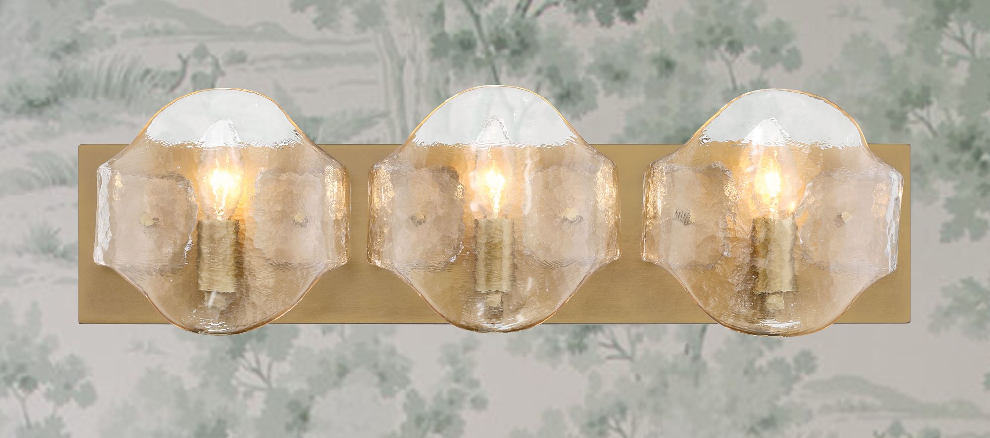 Image 2 Minka-Lavery Elora 3-Light 23-in Legacy Brass Indoor Vanity Light more views