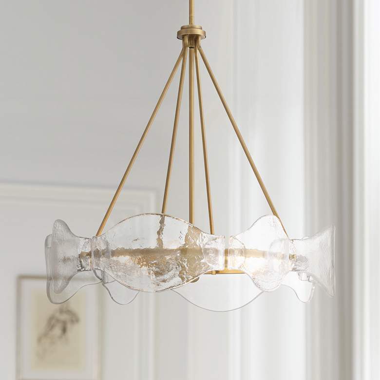 Image 1 Minka-Lavery Elora 6-Light 24-in Legacy Brass Indoor Pendant