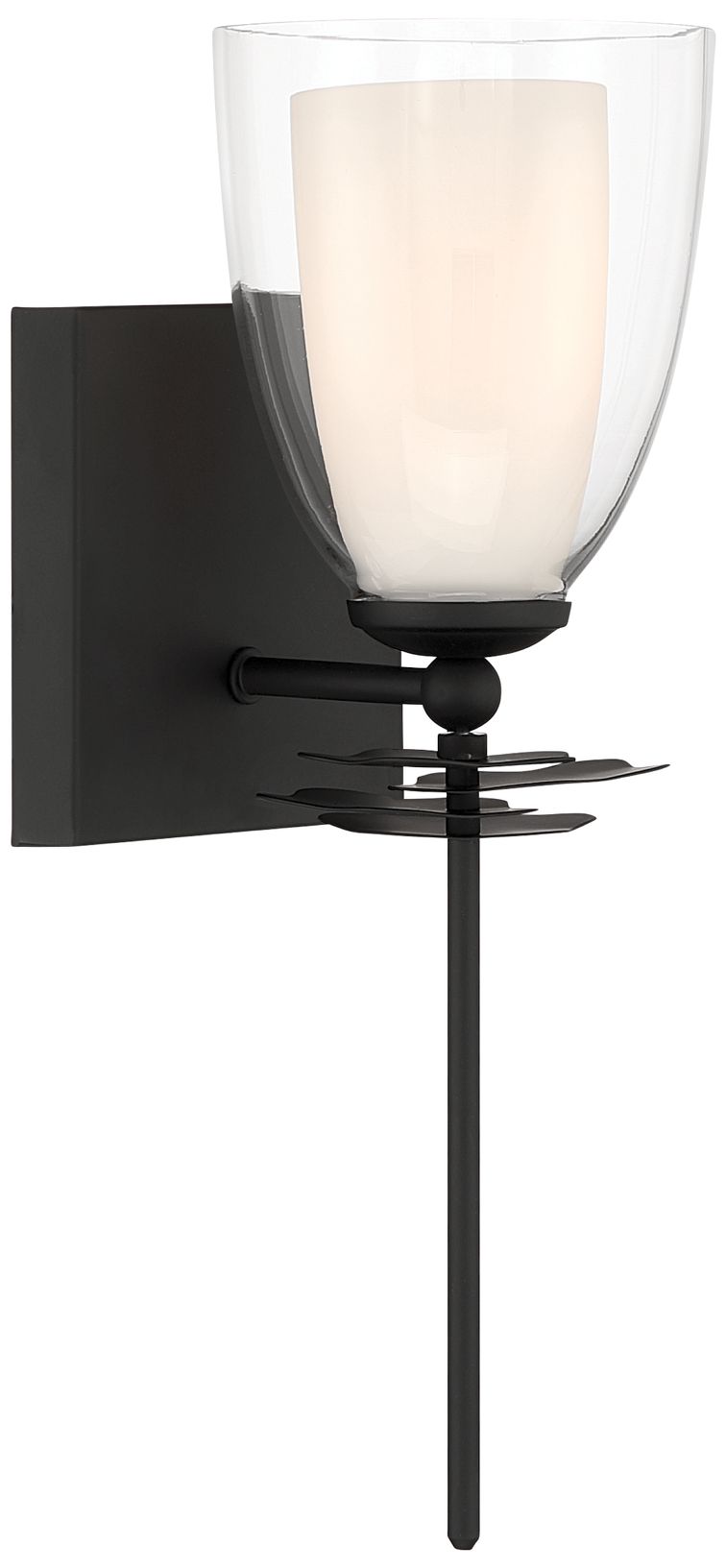Image 5 Minka Lavery Elowen 1-Light 5.25-in Dark Matte Black Vanity Light more views