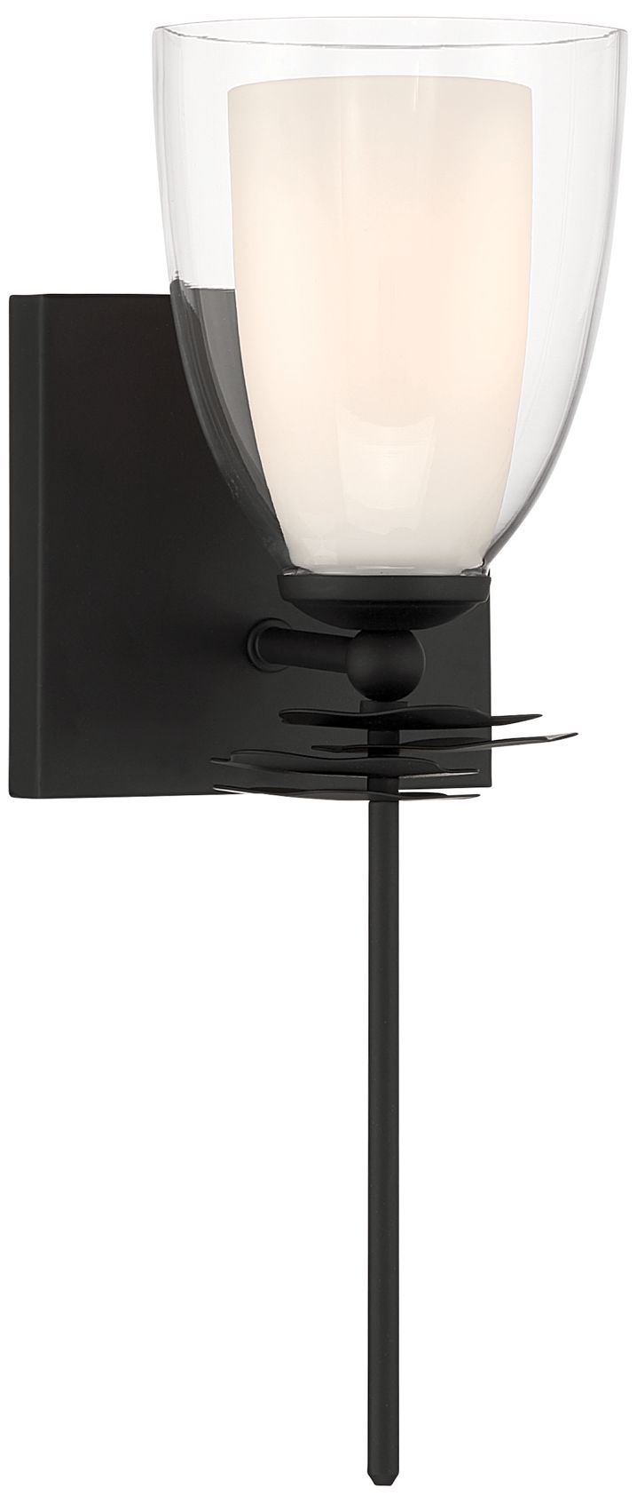 Image 7 Minka Lavery Elowen 1-Light 5.25-in Dark Matte Black Vanity Light more views