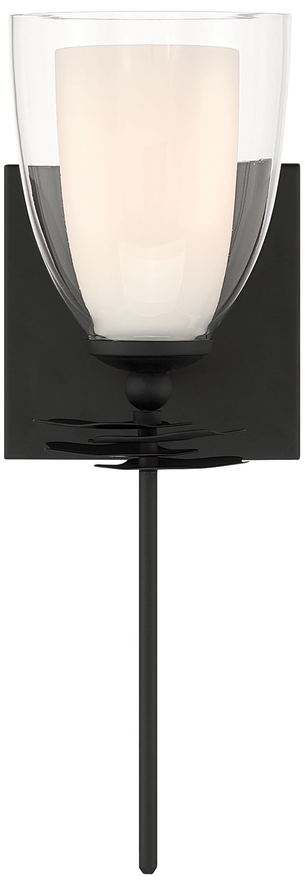 Minka Lavery Elowen 1-Light 5.25-in Dark Matte Black Vanity Light